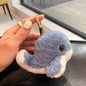 Cute Dolphin Wool Faux Fur Charm Keychain