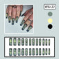 Halloween Ghost Green Matte Comic Tombstone Nail Tips