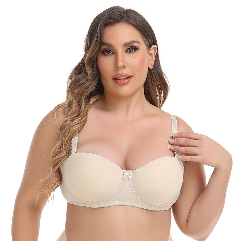 Plus Size Strapless Push-Up Bra