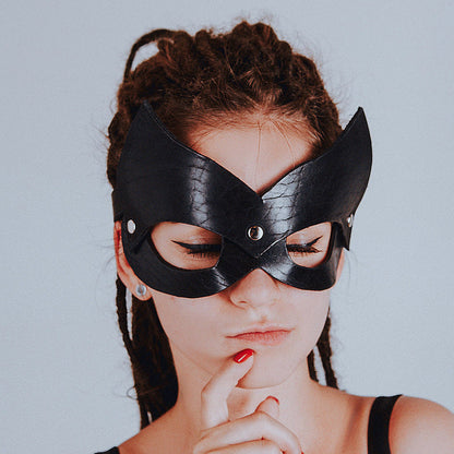 Fashionable Sexy Leather Eye Mask