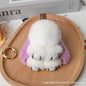 Cute Real Mink Bunny Keychain Plush Bag Charm