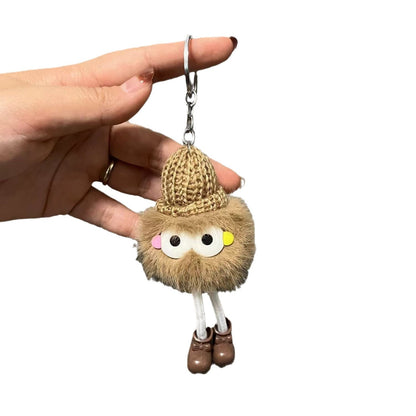 Cute Plush Hat Keychain - High-Quality School Gift