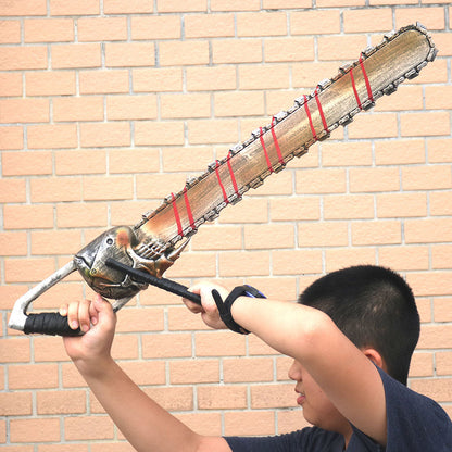 Cosplay Saw Man Skull Sword