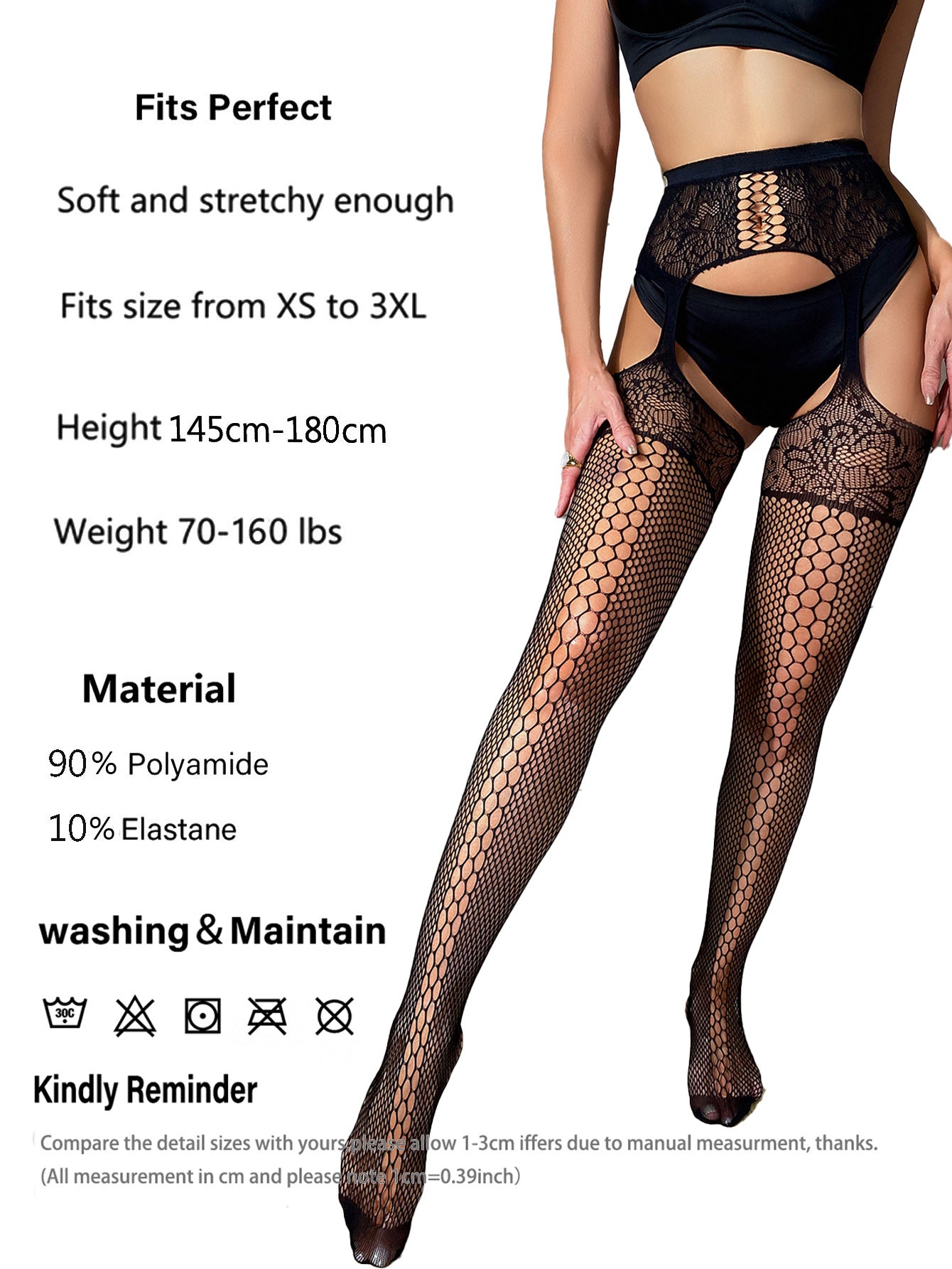 Sexy Hollow Fishing Net Lace Stockings Pantyhose