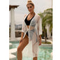 Long Lace Bikini Cover-Up Cardigan Sun Protection Dress