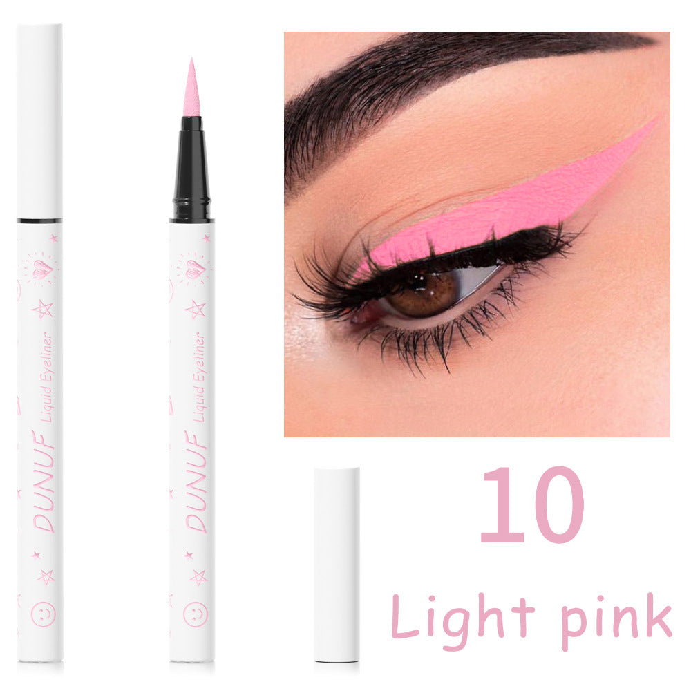 12-Color Long-Lasting Waterproof Liquid Eyeliner-Homeunderwear