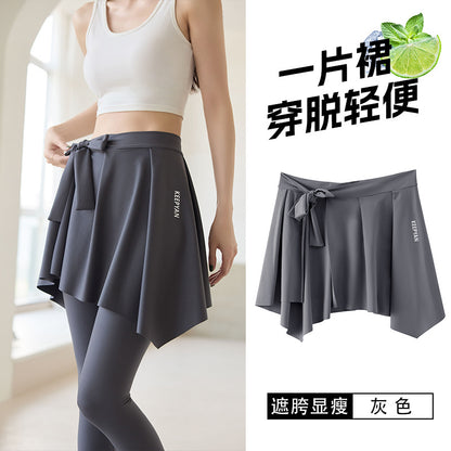 Stylish and Comfortable Yoga Skirt with Strap Detailing for Women