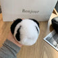 Cute Otter Rabbit Fur Panda Keychain Plush Toy Gift