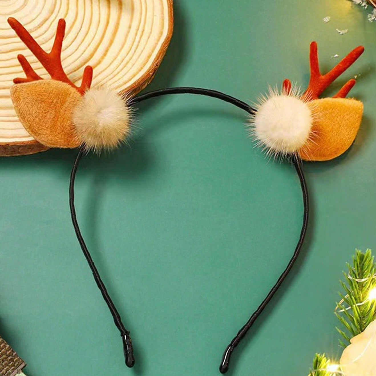 Christmas Antler Forest Headband