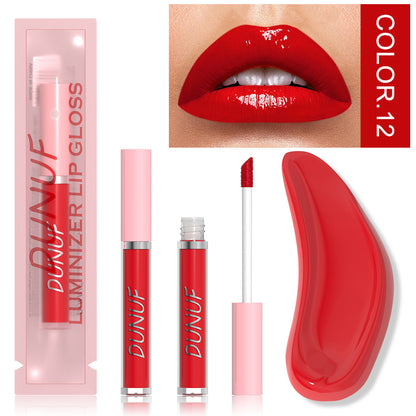 16-Color Hydrating Mirror Finish Lip Gloss-Homeunderwear