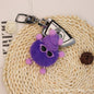 Otter Rabbit Fur Coal Ball Keychain Plush Toy