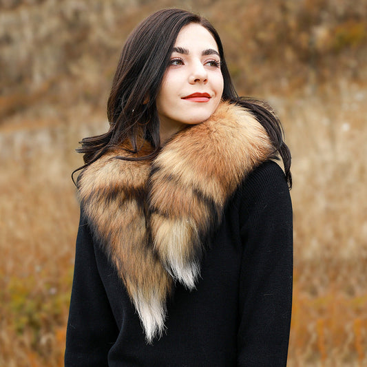 Winter Fox Fur Scarf - Stylish & Warm Neck Wrap