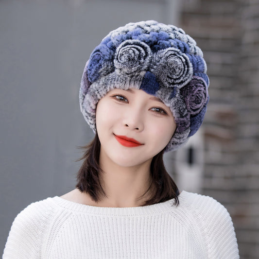 Winter Thick Rabbit Fur Bucket Hat - Warm & Stylish