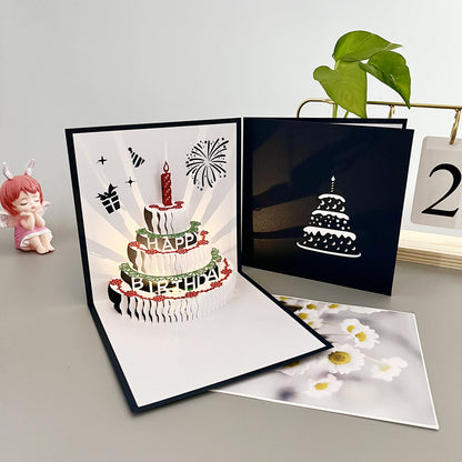 Ins - style 3D Birthday Greeting Card