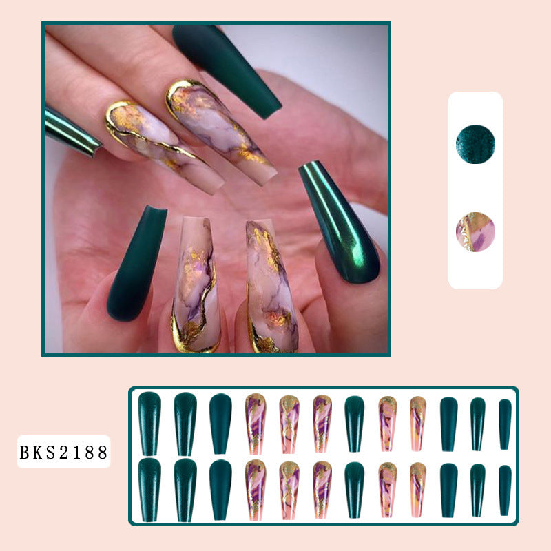 New FashionLong INS Style French Tip Nail Tips