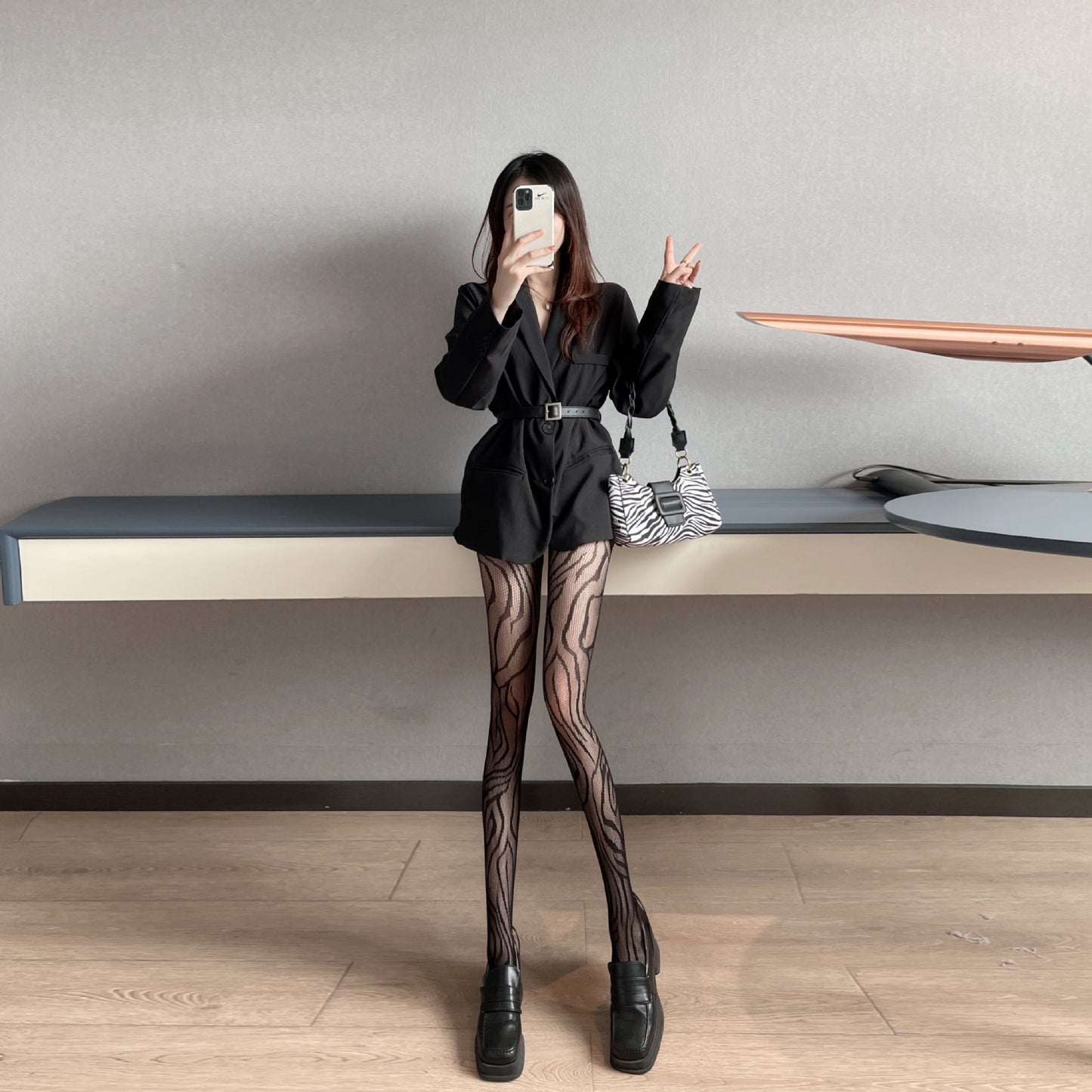 Sexy Summer Thin Leopard Print Bottom Mesh Socks Pantyhose