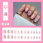 Aurora Wave Mid-Length French Nail Stickers