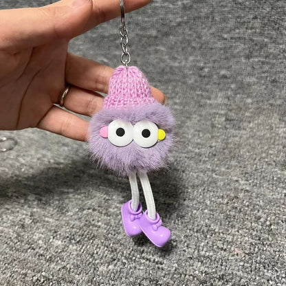 Cute Plush Hat Keychain - High-Quality School Gift