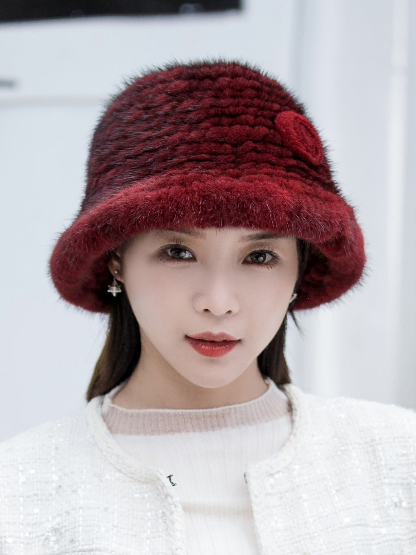 Winter Mink Fur Bucket Hat - Warm & Stylish