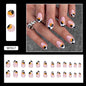 Oval Cow Print Nails, Aurora Pink Teenage Desig