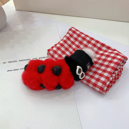 Creative and Cute Minimalist Plush Keychain Doll Accessory