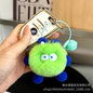 Cute Rabbit Fur Coal Ball Keychain Plush Bag Charm