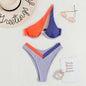 European and American New Multicolor Sexy Triangular Separated Bikini Swimsuit