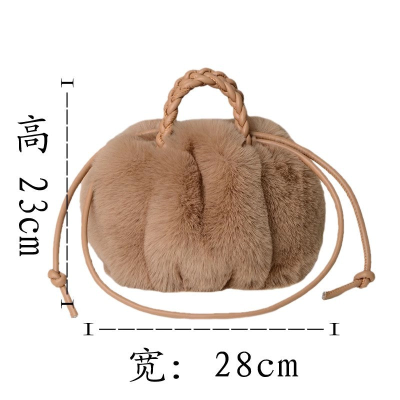 Fuzzy Winter Cloud Bag Tote Shoulder Satchel