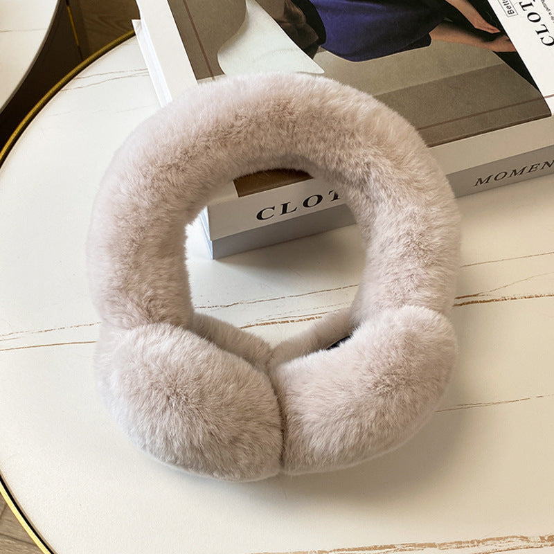 Warm Real Rabbit Fur Ear Muffs - Winter Accessory