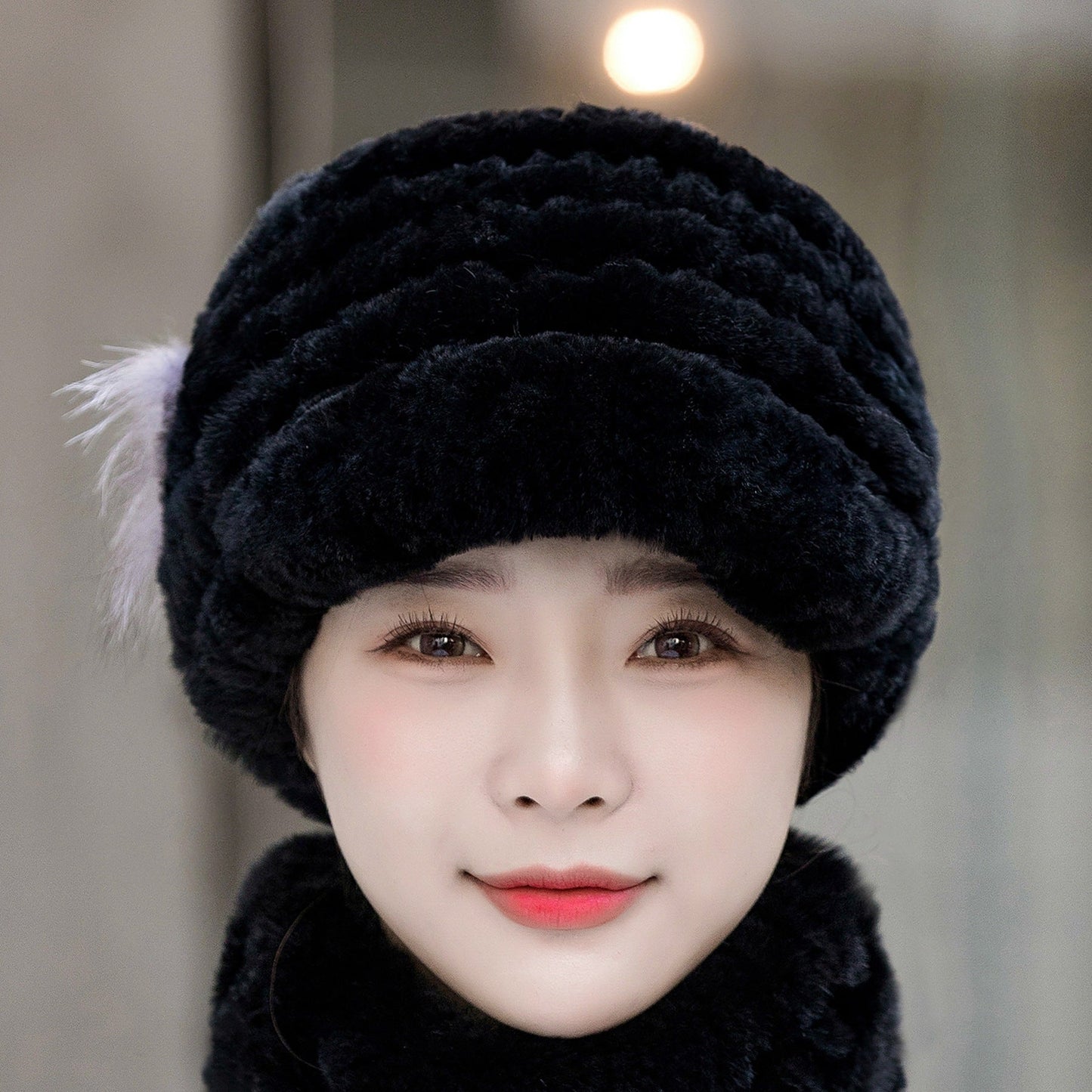 Winter Real Rabbit Fur Cap - Warm & Stylish