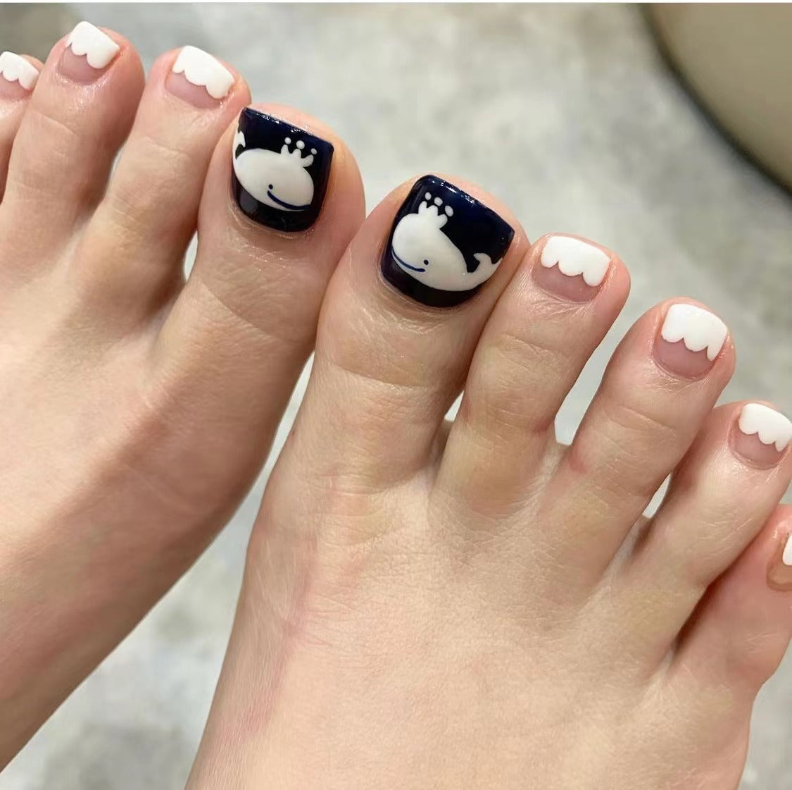 Removable Toe Nail Art, Wear-On Foot Nails