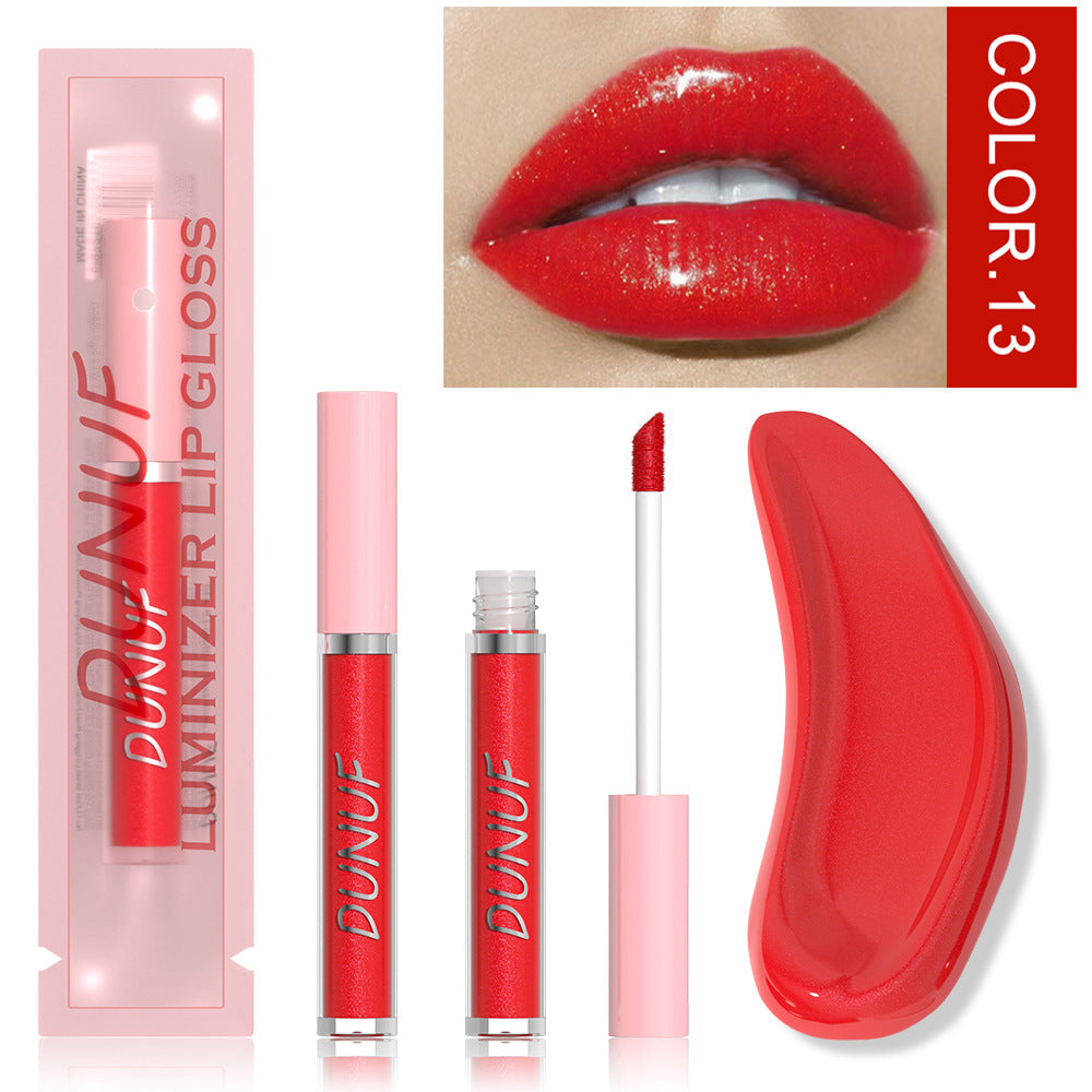 16-Color Hydrating Mirror Finish Lip Gloss-Homeunderwear