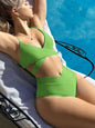 2025 New Collection: Solid Color Strap Sexy Bikini Set Swimwear