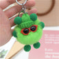 Real Rabbit Fur Rabbit Keychain Cute Fluffy Charm