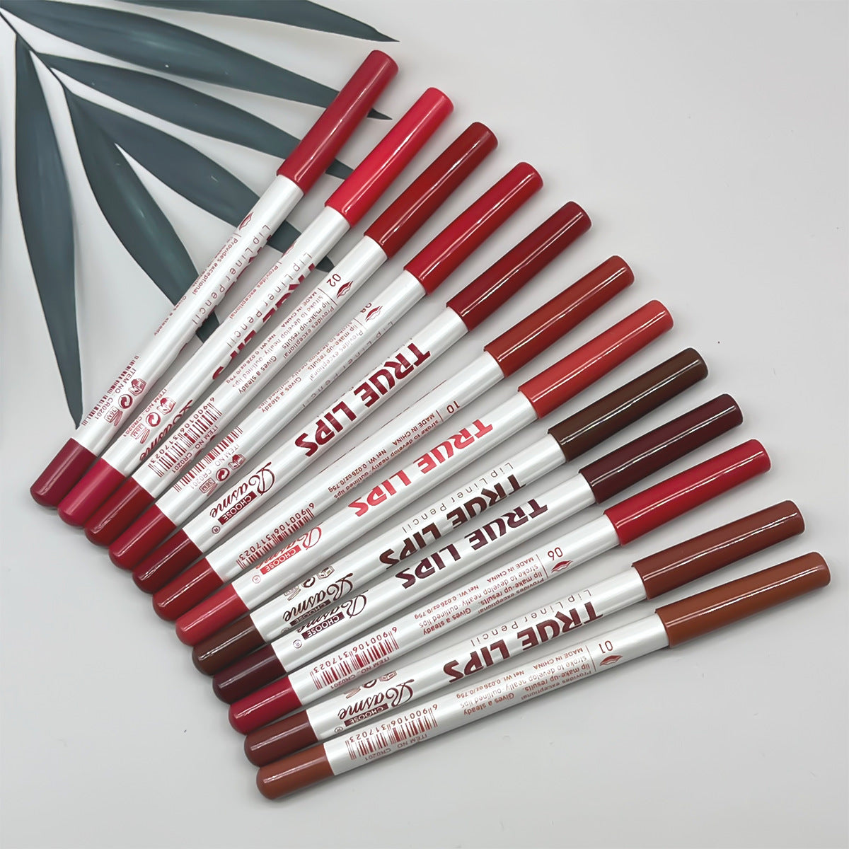 New Fashion12-Color Wooden Lip Liners - Matte, Long-Lasting-homeunderwear