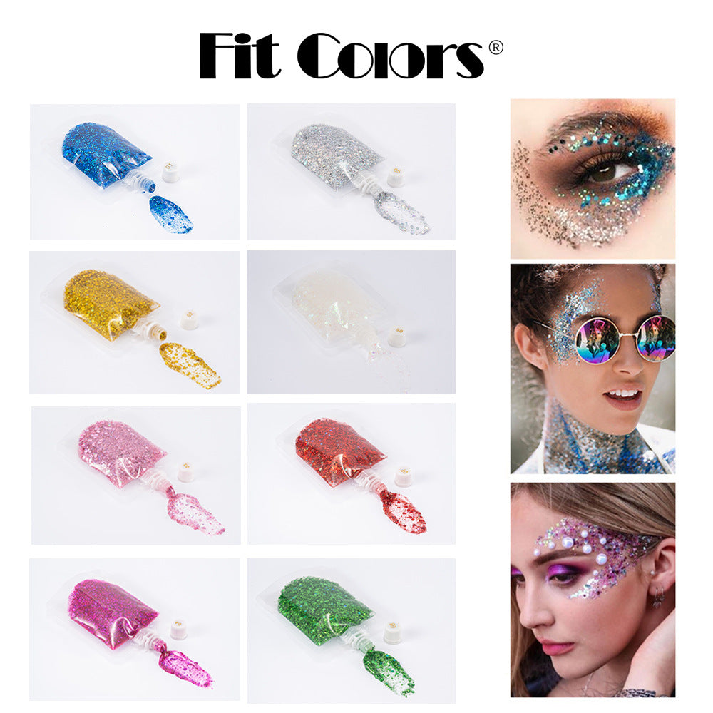 New Fashion Logo-Free Glitter Gel for Face, Body, and Lips-Homeunderwear