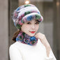 Warm Real Rabbit Fur Cap - Stylish Winter Hat