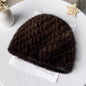 Warm Mink Fur Ear Flap Hat - Winter Accessory for Seniors