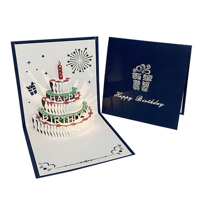 Ins - style 3D Birthday Greeting Card