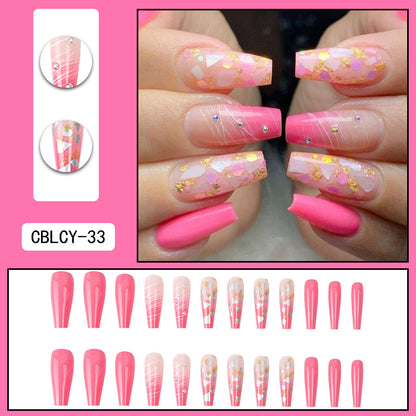 Removable Nail Extensions, Elegant Ballet Style