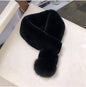 Real Rabbit Fur Velvet-Touch Winter Scarf - Warm & Stylish