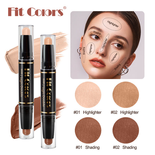 New Fashion Dual-Ended Highlighter and Concealer Stick for Multi-Use-Homeunderwear