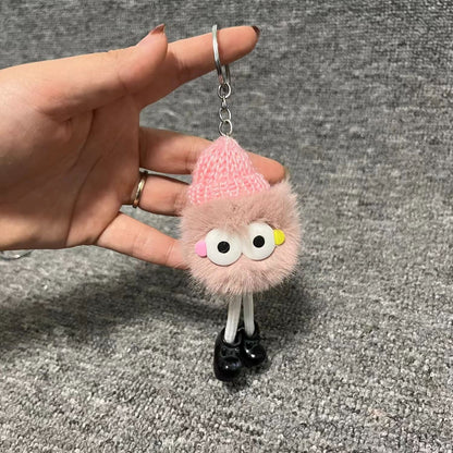 Cute Plush Hat Keychain - High-Quality School Gift