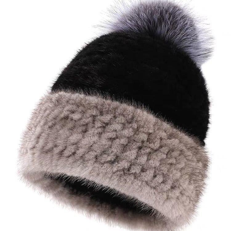 Winter Mink Fur Ear Flap Hat - Warm & Stylish