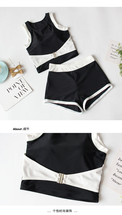 Effortless Elegance for Your Beach Getaway Chic Split Swimsuit