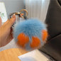 Cute Real Fox Hair Ball Simple Plush Hanger Accessory