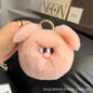 Cute Rabbit Fur Pig Keychain Plush Toy