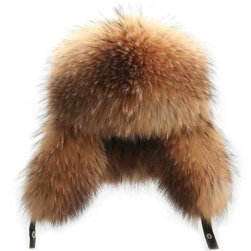 Winter Rex Rabbit Fur Hat & Scarf Set - Warm & Stylish