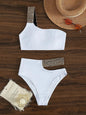 New Version of V-neck Silk Netted Brassiere and Full-Body Swimsuit-homeunderwear