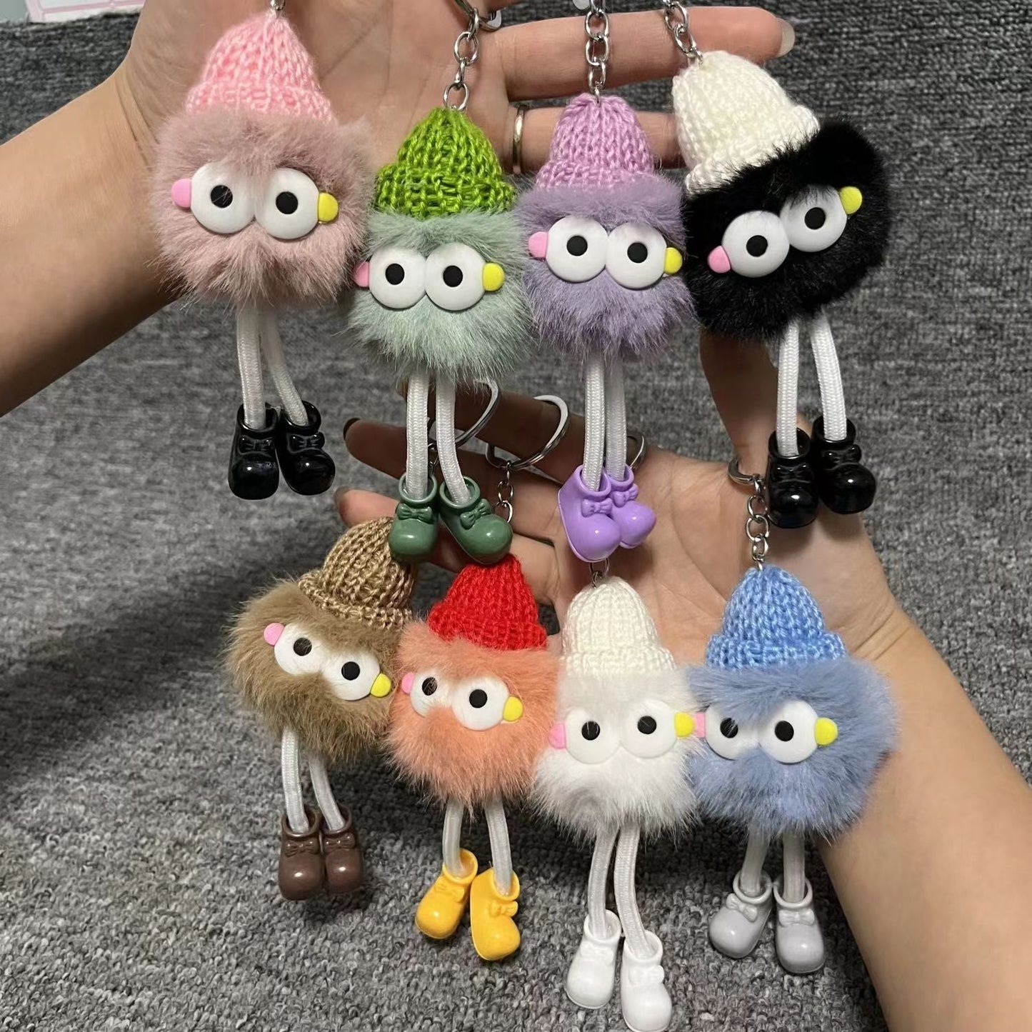 Cute Plush Hat Keychain - High-Quality School Gift